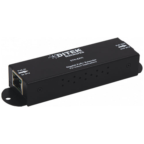 DITEK Indoor Gigabit PoE+ Extender/Repeater