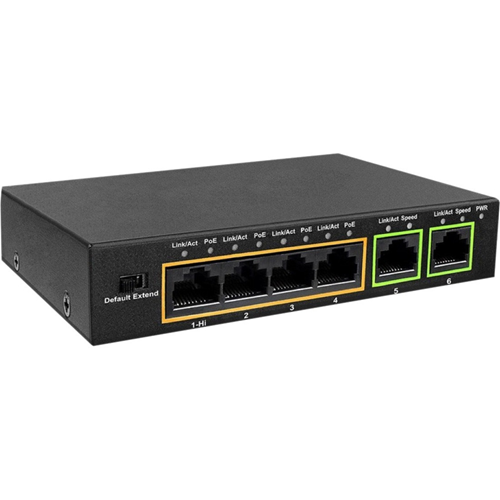 Alpha POES004 4 Port POE Ethernet Switch