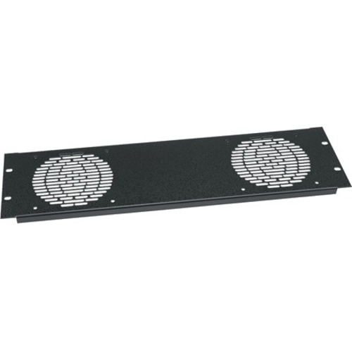 Middle Atlantic Fan Panel, Accepts 2 Fans, Anodized