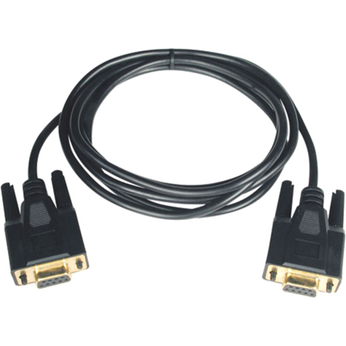 Tripp Lite 10ft Null Modem Serial RS232 Cable Adapter DB9 F/F 10'