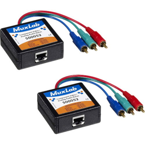 MuxLab Component Video/Analog Audio Balun 2-Pack