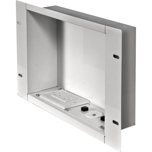 Peerless-AV Recessed Cable Managementand Power Storage Accessory Box With Surge Protected Du