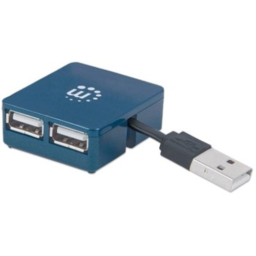 Manhattan 4-Port Hi-Speed USB 2.0 Micro Hub, Bus Power