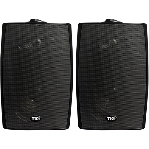 TIC Patio ASP90 2-way Indoor/Outdoor Bookshelf Speaker - 75 W RMS - Black