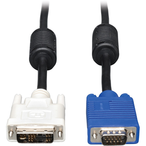 Tripp Lite 6ft DVI to VGA Monitor Cable Shielded with RGB High Resolution DVI-A to HD15 M/M 6'