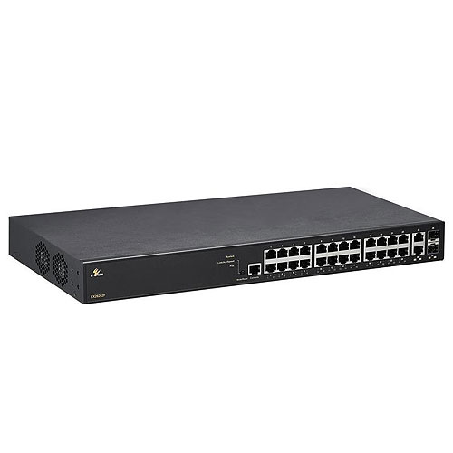 EtherWAN Managed 24-port Gigabit PoE +2-port 100/1000 SFP Combo Ethernet Switch