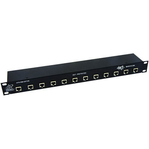 DITEK DTK-RM12ETHS 12-Outlet Surge Suppressor/Protector