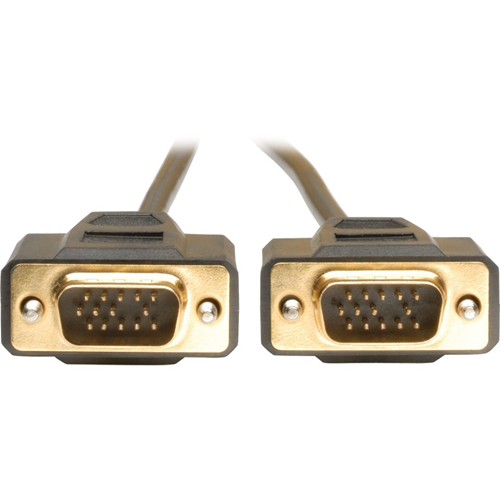 Tripp Lite 15ft VGA Monitor Gold Cable Molded Shielded HD15 M/M 15'