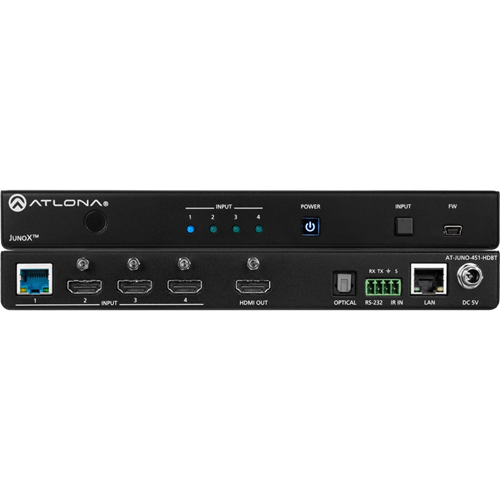 Atlona 4K HDR Four-Input HDMI and HDBaseT Switcher