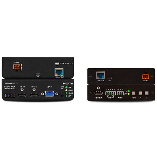 Atlona HDBaseT TX/RX with Three-Input Switcher and HD Scaler