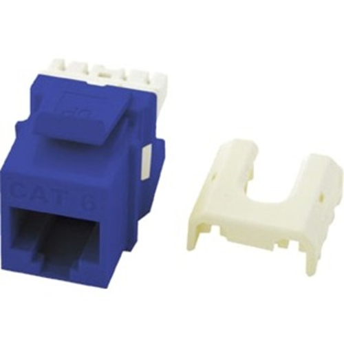 On-Q Cat 6 Quick Connect RJ45 Keystone Insert, Blue