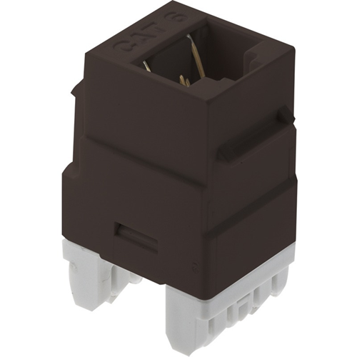 Legrand-On-Q RJ45 Cat 6 Keystone Insert, Brown (M20)