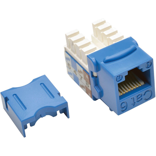 Tripp Lite Cat6/Cat5e 110 Style Punch Down Keystone Jack - Blue, 25-Pack