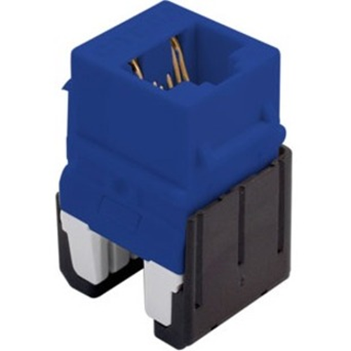 Legrand-On-Q Quick Connect Cat 6a RJ45 Keystone Insert, Blue (M10)