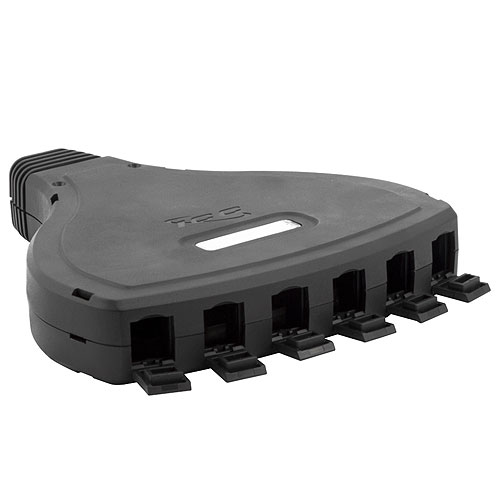 ICC IC107MB6BK Configurable Mobile Patch Box with 6 Ports in Black for EZ / HD Style, Black