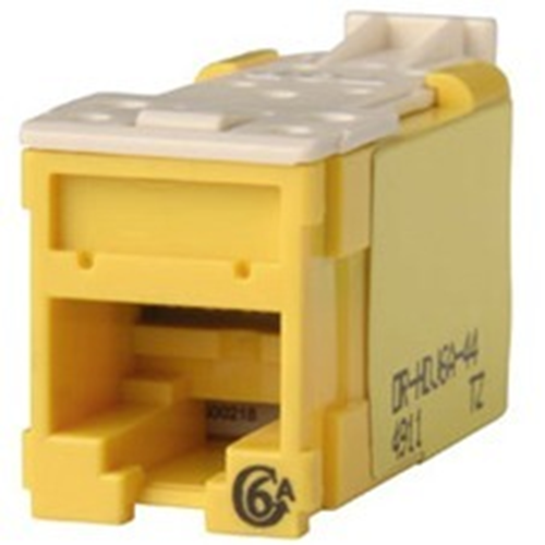 Ortronics Clarity Cat6a High Density Jack,T568A/B, Yellow