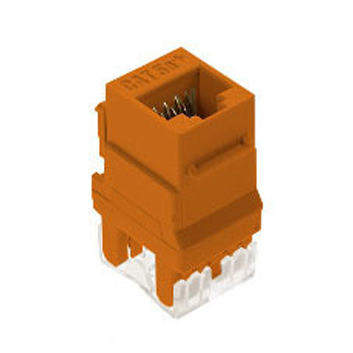 Legrand-On-Q RJ45 Cat 5e Keystone Connector, Orange (M20)