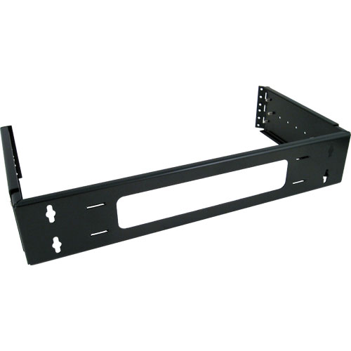 Vertical Cable Mounting Bracket for Patch Panel - Black