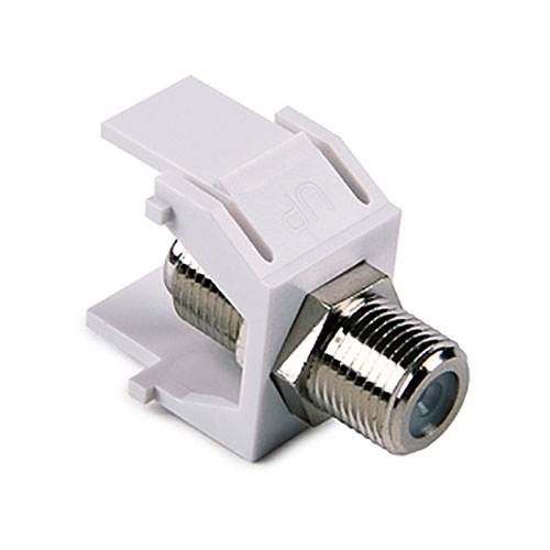 HellermannTyton FINSERT-W F Connector Module, White, 1/pkg