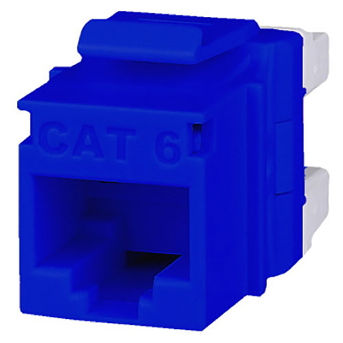 Cat6 Mt HD Keystone Jack - Blue