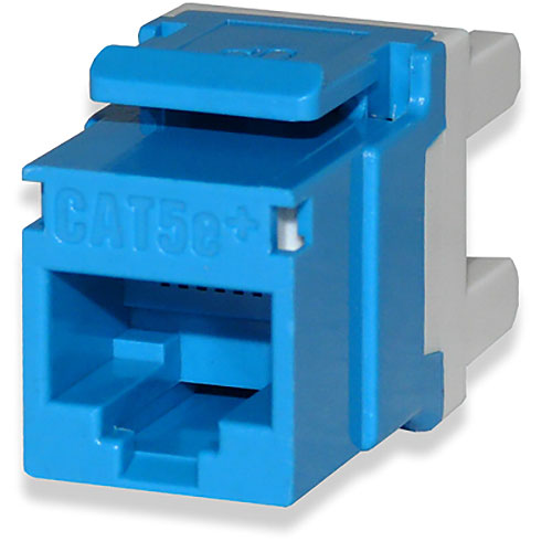 Cat5e Plus Keystone Rj-45/110 Jack Blue