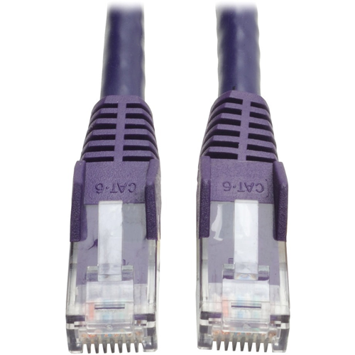 Tripp Lite 3ft Cat6 Gigabit Snagless Molded Patch Cable RJ45 M/M Purple 3'