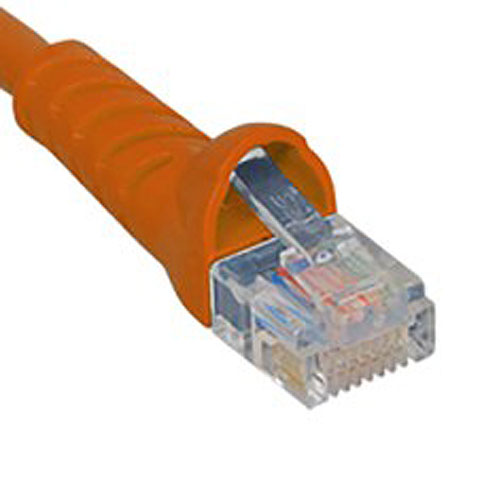 ICC CAT6 Molded Boot Patch Cord, 25Ft, Orange