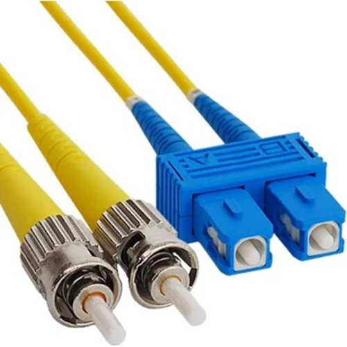 ICC SC-ST Duplex Singlemode 9/125 (OS2) Fiber Optic Patch Cable in Yellow