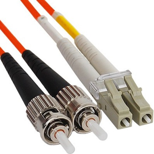 ICC 50/125&micro;m Multimode Duplex LC-ST Fiber Optic Jumper, 1 PC