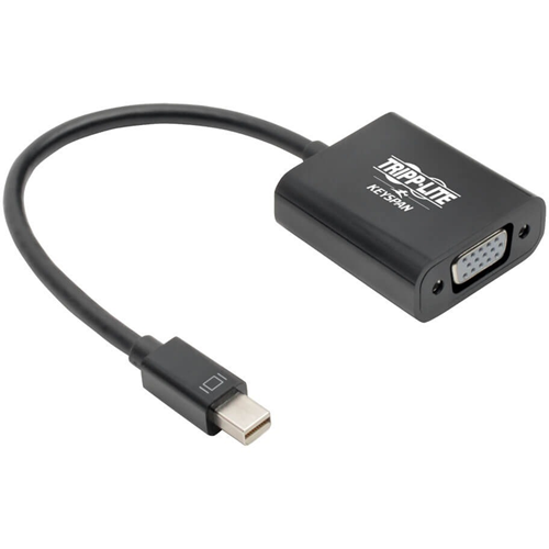 Tripp Lite Mini DisplayPort to VGA Adapter Active 1080p Black mDP to VGA 6in