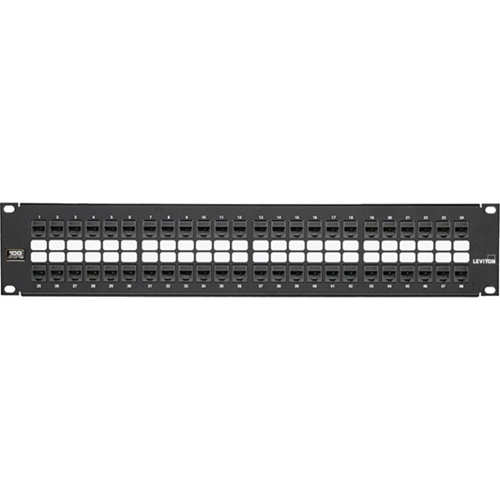 Leviton Cat 6A Flat QuickPort Patch Panels