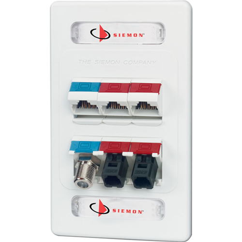 Siemon Single Gang Max Modular Faceplate