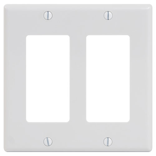 ICC IC107DFDWH Double Gang Decorex Faceplate