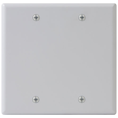 ICC IC630EBDWH Faceplate Blank with Double Gang, White