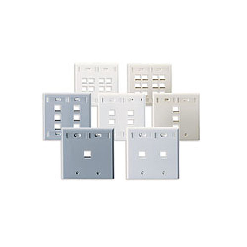 Leviton QuickPort 2 Socket Faceplate