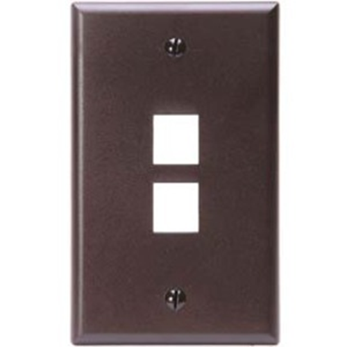 Leviton QuickPort 2 Socket Faceplate