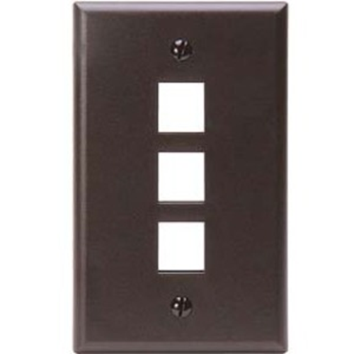 Leviton QuickPort 3 Socket Faceplate