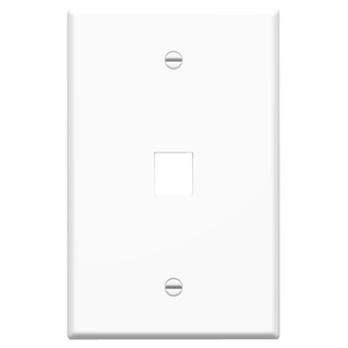 Legrand-On-Q Single Gang Oversized Wall Plate, 1-Port, White