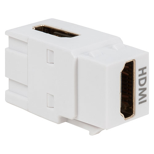 ICC IC107AHMWH 90 Degree HDMI Modular Coupler in HD Style, White