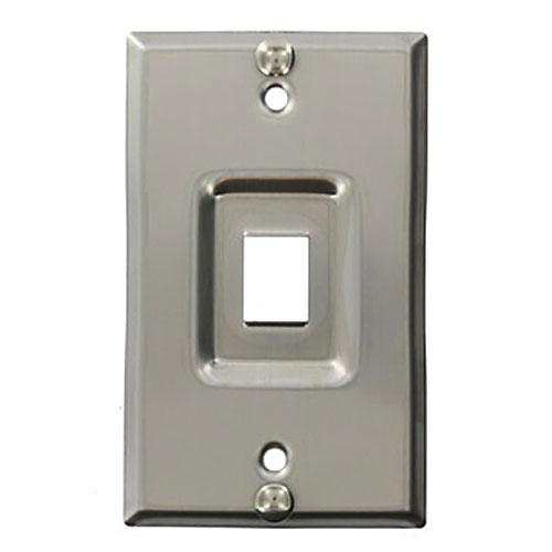 Leviton QuickPort 1-Socket Recessed Faceplate