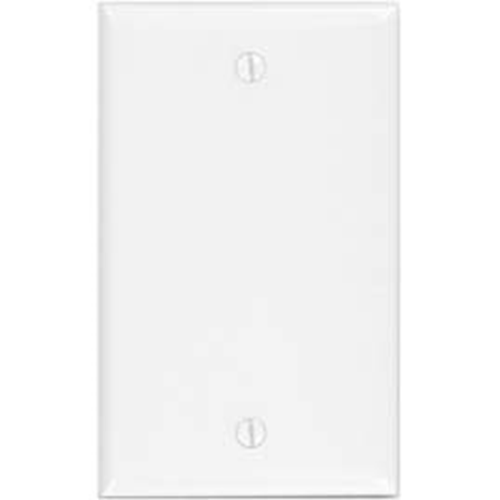 Leviton 1-Gang No Device Blank Wallplate Standard Size Thermoset Box Mount Light Almond