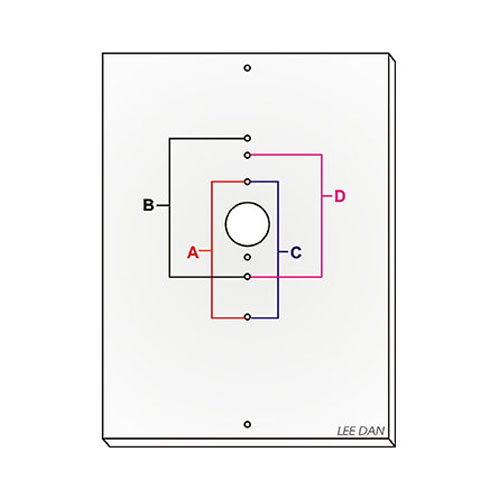 Lee Dan Adapter (Cover) Plate with Common Mounting Holes