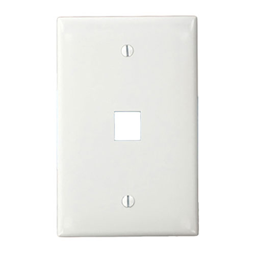 Leviton QuickPort 41091-1WN Single Gang Faceplate