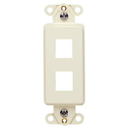 Leviton 41642-00B 2 Sockets Decora Style Faceplate Insert