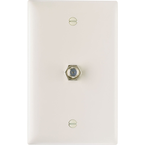 On-Q/Legrand 1 GHz F-Coupler Wall Plate, Light Almond (M10)