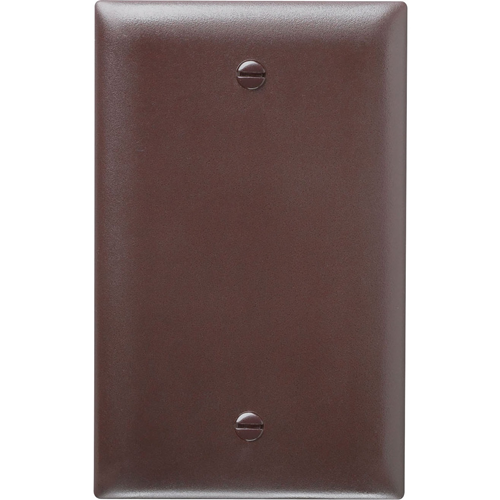 Pass & Seymour Trademaster 1-Gang Blank Wall Plate, Brown (M20)