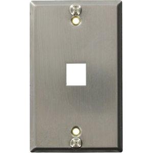 Wall Plate For Wall Mount Phone W/Opening Flush Ss