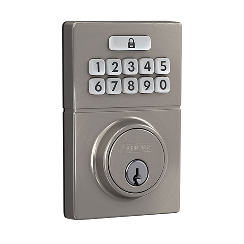 Schlage JBE105 GAT 619 J-Series Keypad Deadbolt with Gatlin Trim, Satin Nickel