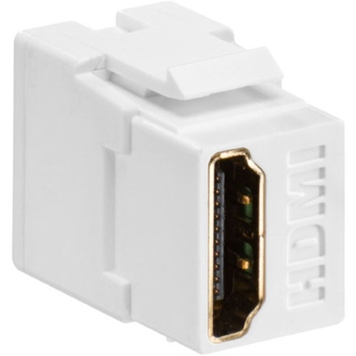 Leviton HDMI Feedthrough QuickPort Connector, Light Almond