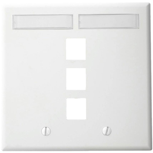 Leviton QuickPort 3 Socket Faceplate